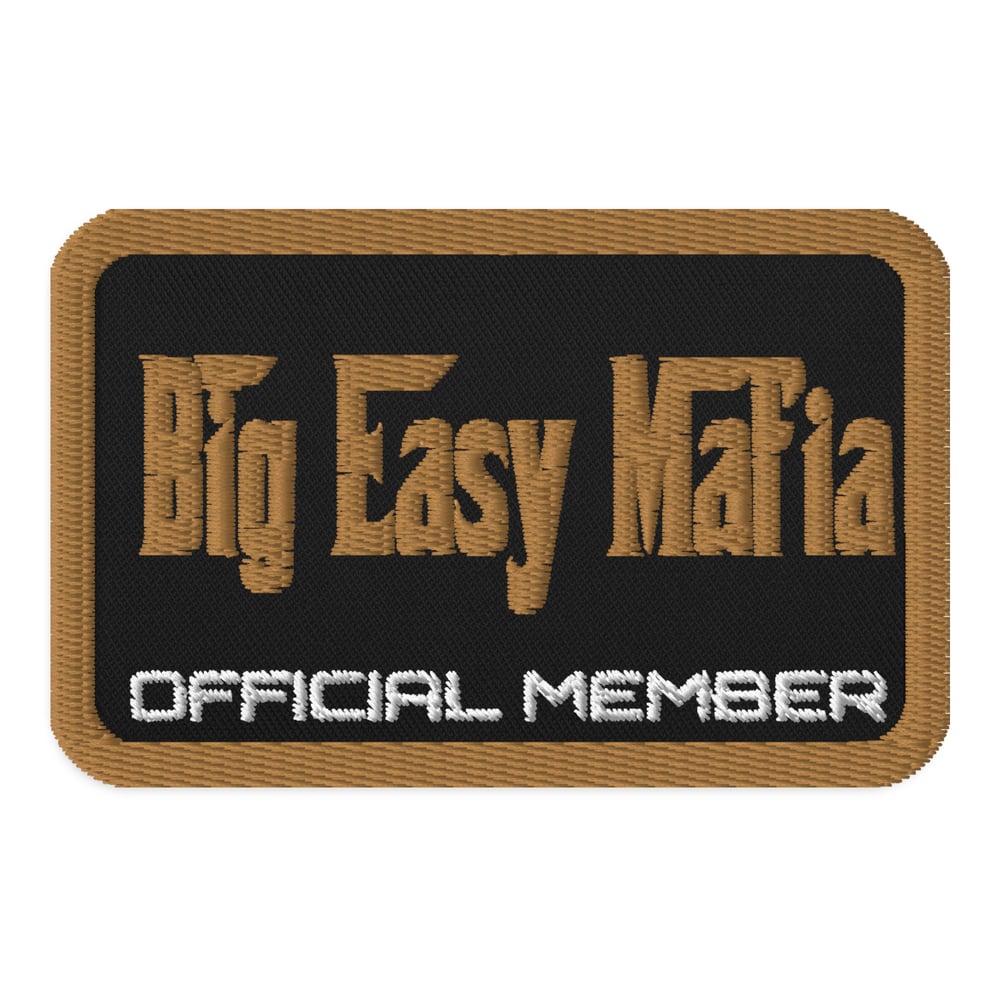 Image of Big Easy Mafia Official Member Embroidered Jersey Patch