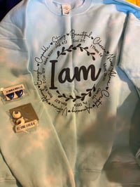 Image 1 of I AM size Large sweat shirt with earrings