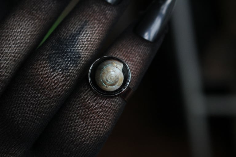 Dead Good snail shell ring 2