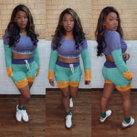 Burst Color 2 Piece Set 