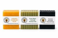 Image 4 of Earth Blessings Soap Bundle (Turmeric, Green Magic, Charcoal)