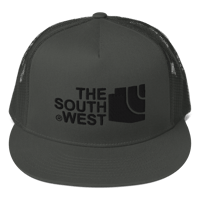 Image 3 of LOWER AZ The Southwest Black thread Trucker Cap