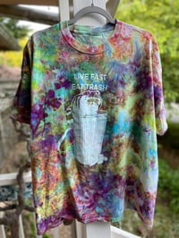 Image 1 of 2XL Live Fast Eat Trash Raccoon shirt E4