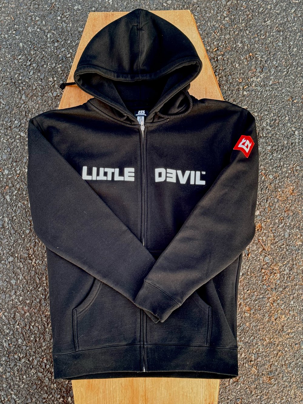 Dyslexic Heavy Zipper Hood