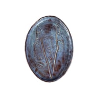 Image 5 of Leaf Embossed Handpinched Small Platter
