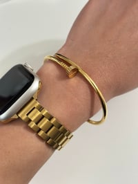 Image 3 of Slim Nail Bracelet Bangle