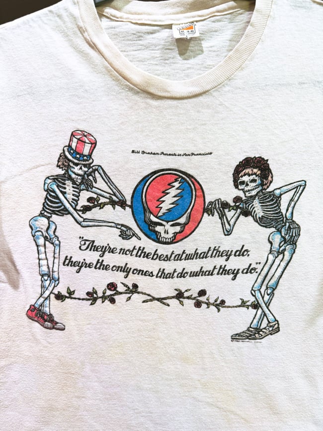 Grateful Dead 1980 Tour Warfield T-Shirt - Fits SM
