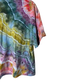 Image 3 of L Crop Tee in Appalachian Sunset Geode Ice Dye