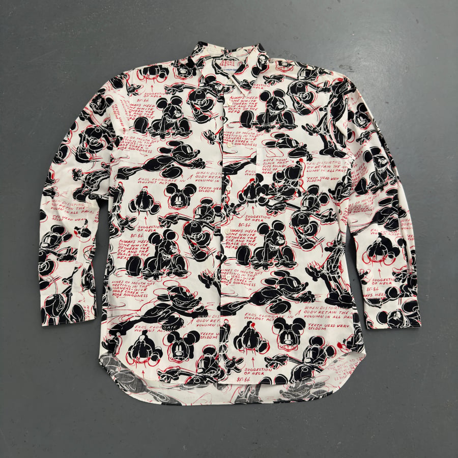 Image of Comme des Garcons Mickey Mouse shirt, Size Small