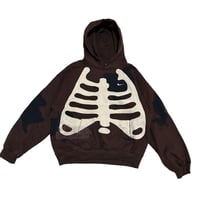 Image 2 of (XL)  Nike Hoodie Skeleton Series Brown “Jaaegger” 559