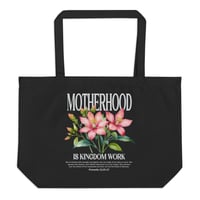 Image 1 of Motherhood is Kingdom Work | Black Tote