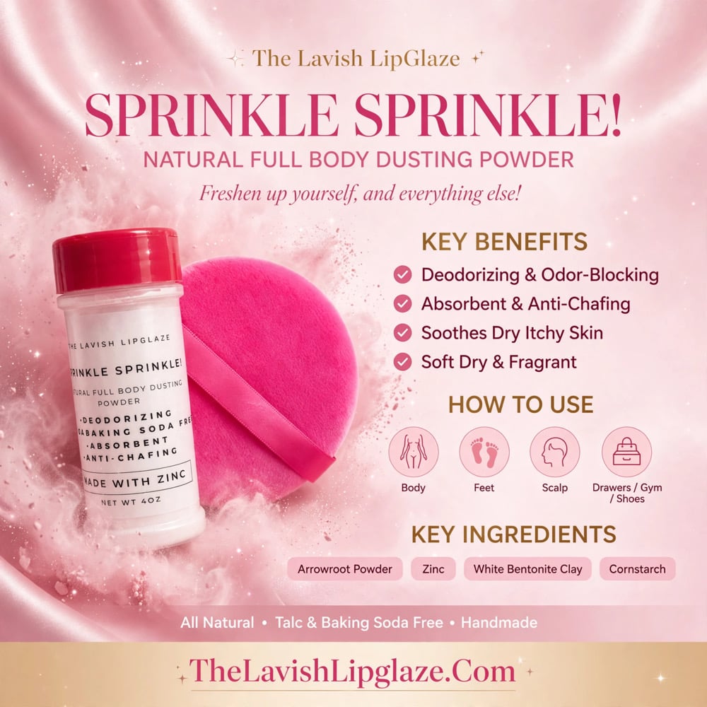 Image of Sprinkle Sprinkle Natural Dusting Body Powder with Puff