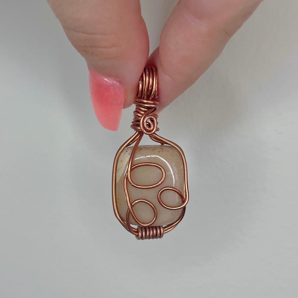 Image of reversible jasper pendant