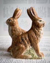 Image 5 of Staffordshire-Inspired Rabbit Pair 2
