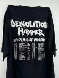 Image 5 of 🗡️ Signed Demolition Hammer  1992 Epidemic Of Violence  European Tour Shirt