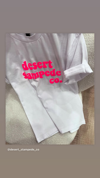 Image of Desert Stampede Co. Puff Paint Tee _S