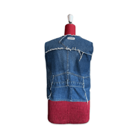 Image 4 of Reconstructed Denim Vest – One of a Kind