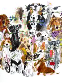 Image 2 of ORIGINAL ARTWORK - Lovely Bunch - 25x25cm