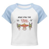 Image 3 of "Here for the Tea" Micro Baby Tee