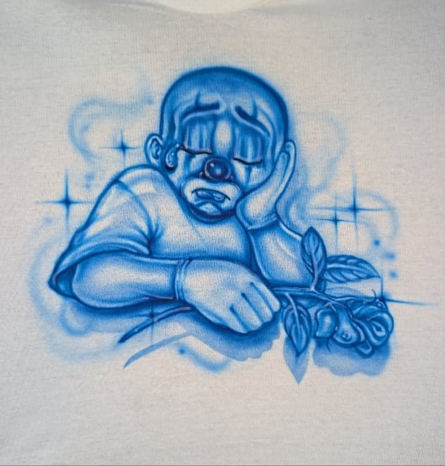 sad clown (blue) Image 2