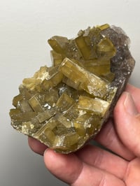 Image 5 of Yellow Barite On Purple Fluorite Specimen | Jiangxi China #2765