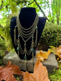 Image 2 of Kombaba Jasper Brass Chain Necklace 