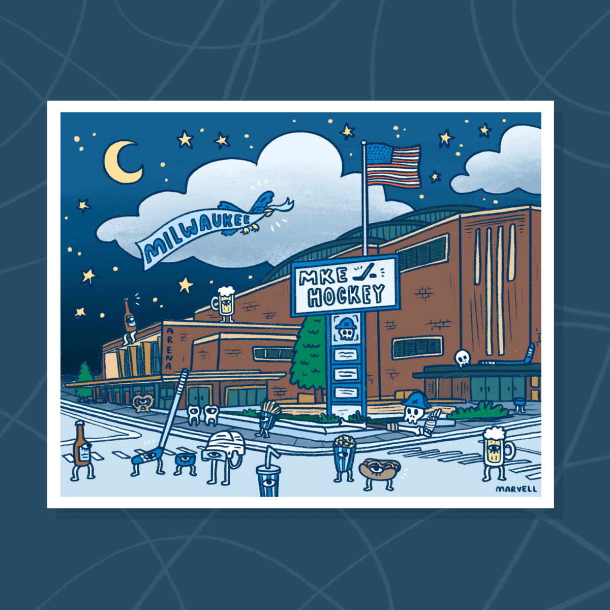 Image of MKE HOCKEY PRINT