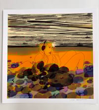 Art print Japanese Beach