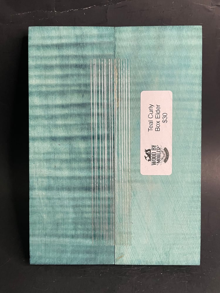 Image of Curly Box Elder Knife Scales CBE-04