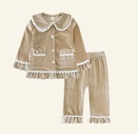 Image 1 of Girls Velvet Pyjamas