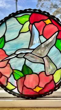Image 2 of Hummingbird in the Peonies  