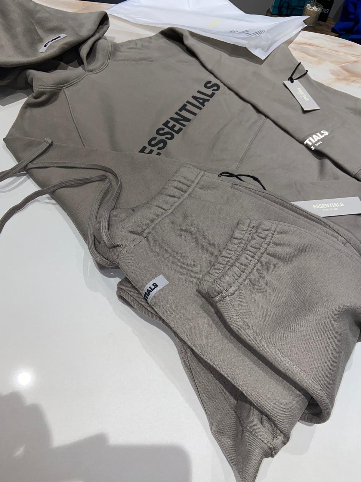 essentials tracksuit charcoal