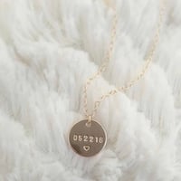 Image 1 of ‘KEEP ME HERE’ DISC NECKLACE