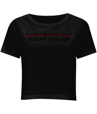 Image 2 of educate your son - feminist baby tee