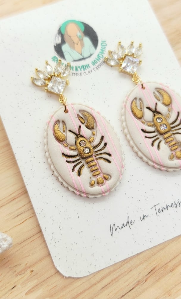 Image of Pink Harbor Lobster Dangles