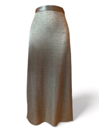Image 4 of 70's Gold Gloss Midi Skirt S/M