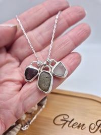 Image 2 of Bezel Set Seaglass Necklaces