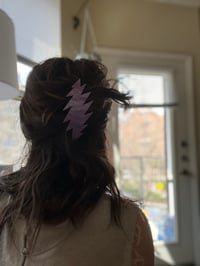 Image 1 of Purple glitter 13 point hair clip