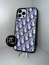 Blue DD Print Iphone Case