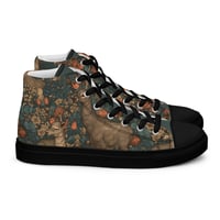 Image 14 of Boho Nature Cottagecore Inspired Deer in The Forest Women’s high top canvas shoes