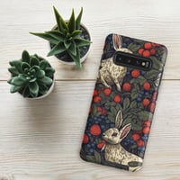 Image 7 of Boho Nature Cottagecore Inspired White Rabbits Among Berries Tough case for Samsung®