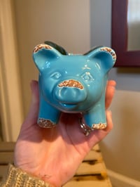 Image 3 of African Violet in Cute Blue Piggy