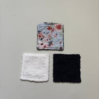 Image 3 of Blue Floral Reusable Makeup Remover Pads (Pack of 4) – Eco Friendly Washable Face Wipes