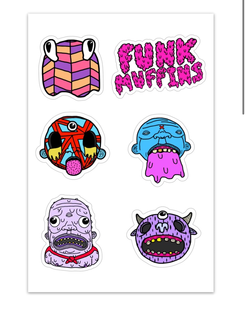 Image of Funk Muffins Sticker Sheet