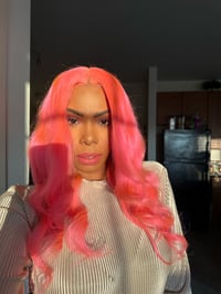 Image 1 of 24 inch DREAM PINK 13x4 LACE FRONT WIG