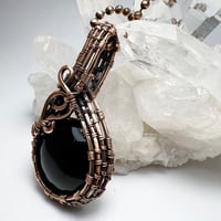 Image 3 of Black Onyx and Copper Necklace