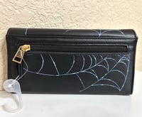 Image 2 of RTS Hand Painted Checkbook Wallet- Happy Haunts