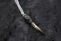Image 9 of Dead Good Pheasant toe necklace with lolite crystal stone copy