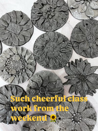 Image 10 of GROUP CLASS (taster) / JUNE 7th / 8th) : relief tile, 30mins