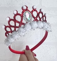 Image 3 of Christmas tiara crown Santa hair accessories 